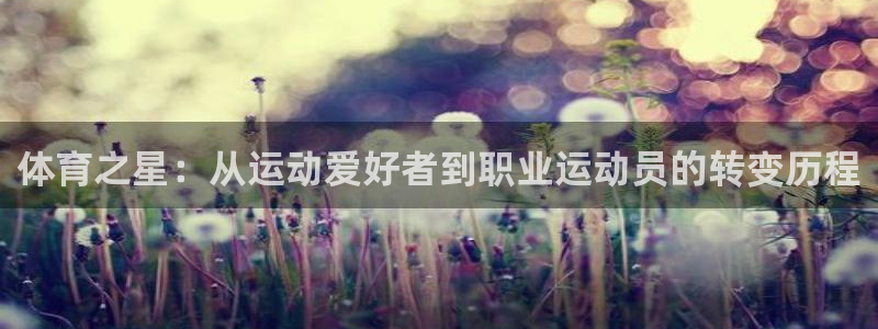 体育之星：从运动爱好者到职业运动员的转变历程