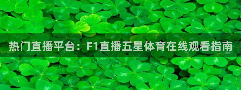 热门直播平台：F1直播五星体育在线观看指南